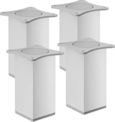 Produktbild von 4er Set Möbelfüße QUEBEC II II 150 mm Silber eloxiert