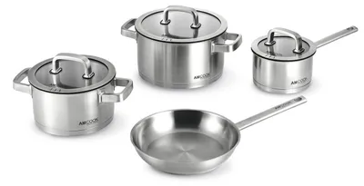 Produktbild von Senna S7 Topfset 7-teilig  Edelstahl für Muldenlüfter und Induktion