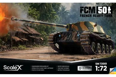 Produktbild von Scale X SCX-SM72001 FCM 50t  French Heavy Tank (1:72)