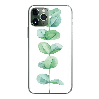 Produktbild von MuchoWow® Handyhülle Schutzhülle Hülle für iPhone 11 Pro Aquarell - Eukalyptus - Pflanze Silikon Softcase Handy Hülle - Handy