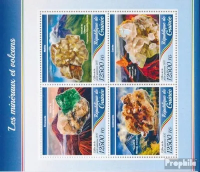 Produktbild von Briefmarken Guinea 2017 Mi 12530-12533 Kleinbogen (kompl. Ausgabe) postfrisch Mineralien und Vulkane