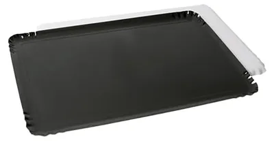 Catering-Tabletts, 10 Stück, 42x28 cm, schwarz