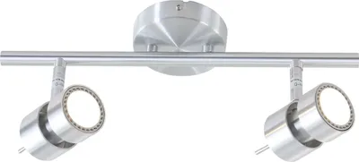 Produktbild von Steinhauer Strahler Natasja LED 2-flammig Silber Matt 38x18cm