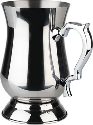 Produktbild von Cocktailbecher aus Edelstahl mit Handgriff Kapazität: 0,5 Liter