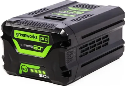 Produktbild von Greenworks 2944907, Akku, Lithium-Ion (Li-Ion), 5 Ah, 60 V, Greenworks, Elektro-Mehrzweckwerkzeug