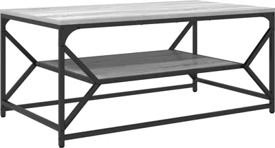 Produktbild von Möbel Couchtisch mit Ablage Grau Sonoma 90x50x40 cm Holzwerkstoff - Couchtische 868234