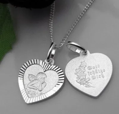 Produktbild von Schutzengel Anhänger: Schmuck Kette aus Silber