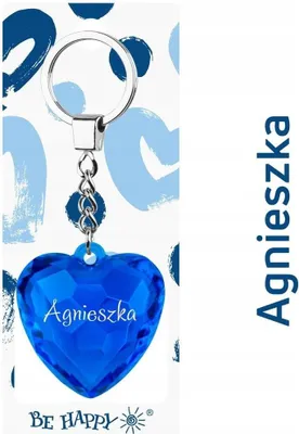 Image de Porte-clés « Cœur Agnieszka » - Be-Happy Gifts