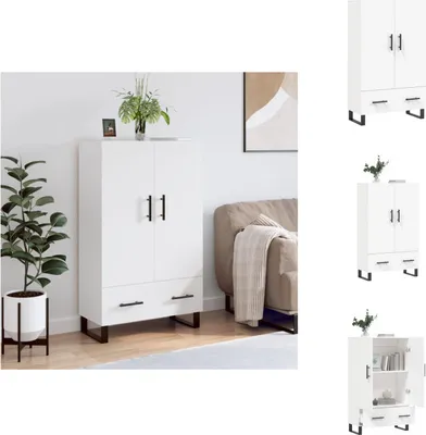 Imagen del producto de vidaXL Mueble alto blanco de 69,5 x 31 x 115 cm, fabricado en material de madera - Mueble aparador
