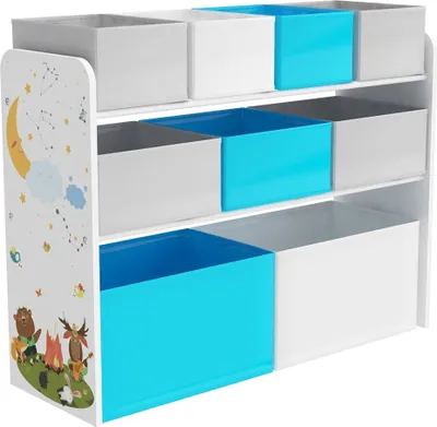 Obrázok produktu pre Kondela Organizér na hračky Darling Typ 2 - kombinácia farieb / vzor