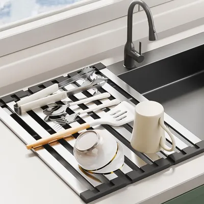 Imagen del producto de Soporte para escurrir platos plegable para la cocina