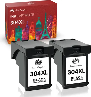 Produktbild von 2x Schwarz 304XL TINTEPATRONEN für HP 304 304 XL DESKJET 2620 2630 3720 3730 3750 Envy 5000 5010 5030