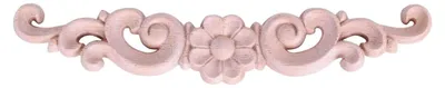 Produktbild von Holzgeschnitzte Möbel mit Blumenapplikationen, Größe: 16 x 3 cm