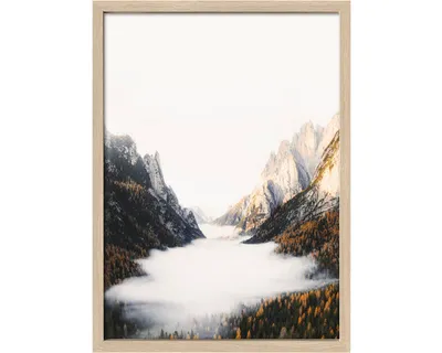 Produktbild von Gerahmtes Bild Foggy Mountain Forest II 53x73 cm