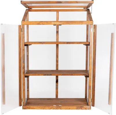 Image de Greenspot Origin Mini-serre - 80x42x121cm brun palissandre