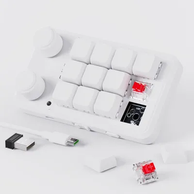 Imagen del producto de Teclado mecánico macro inalámbrico con teclado macro RGB programable