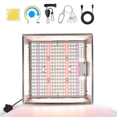 Obrázek produktu pro LED lampa pro rostliny s plným spektrem, 100W LED rostoucí lampa 330LEDs stmívatelná, květinová lampa 13000lm, rostoucí lampa IP65 pro pokojové rostliny ve skleníku
