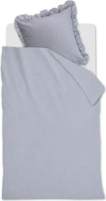 Produktbild von at Home Bettwäsche-Ganitur Flamboyant Farbe Blau Grau Größe 155x220+80x80