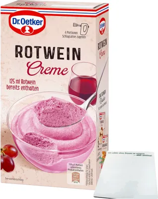 Produktbild von Dr. Oetker Rotwein Creme (203g Packung) + usy Block