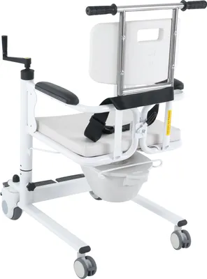 Obrázek produktu pro Přenosná židle, výškově nastavitelná, nosnost 120 kg, bílá barva