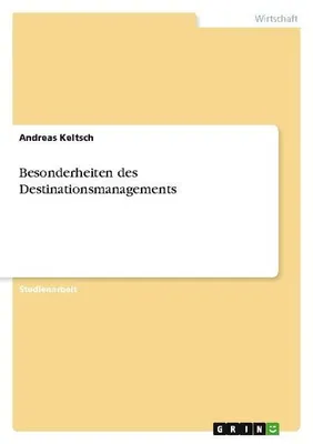 Produktbild von Besonderheiten des Destinationsmanagements