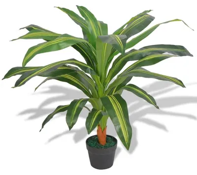 Productafbeelding van Kunstplant Dracaena in Pot van 90 cm Groen