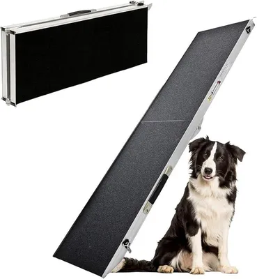 Obrázek produktu pro Výběr schodiček/ramenek pro psy do auta, hliníkové, schodičky/ramenky pro psy, vhodné pro SUV, protiskluzové, nosnost 50 kg, 70 kg, 90 kg nebo 150 kg