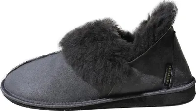 Produktbild von Lammfell Hausschuhe - KANADA ANTHRAZIT - Schuhgröße: EUR 44
