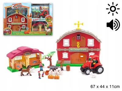 Produktbild von Gazelo Bauernhof Spielset mit Tieren und Geräuschen