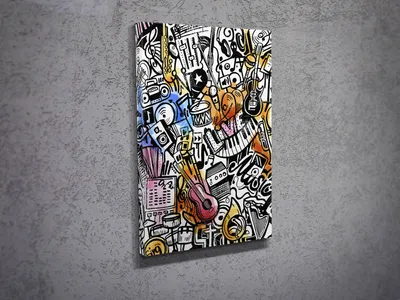 Produktbild von Wallity, DC035- MJS1235, Bunt, Leinwandbilder, 30 x 40 cm, 100% Leinwand