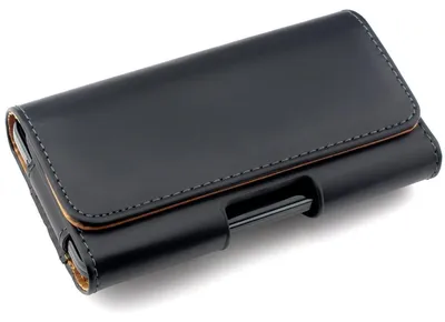 Produktbild von kwmobile Gürteltasche Hülle für Handys mit Gürtelclip - 14,4 x 7 cm Kunstleder Gürtel Case mit Gürtelschlaufe Schwarz