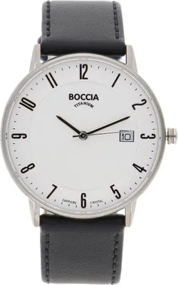Productafbeelding van Boccia 3607-04 Herenhorloge, titanium, met saffierglas