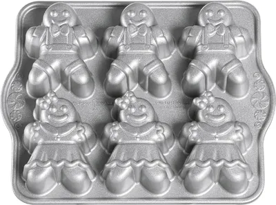 Produktbild von NORDIC WARE Motivbackform Gingerbread Kids Cakelet Pan