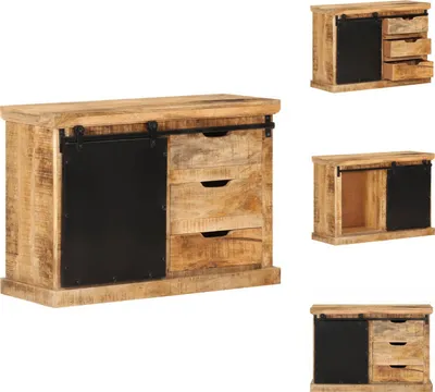 Produktbild von vidaXL Sideboard 80x30x55 cm Massives Raues Mangoholz -  Sideboards