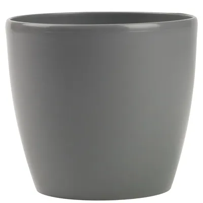 Produktbild von Set 6x Blumentopf Blumenkübel Matilda Runder Pflanzer Pflanztopf 12x11cm Grau