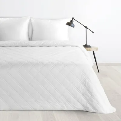Obrázek produktu pro Přehoz na postel Eurofirany 200x220 bílý prošívaný přehoz na postel