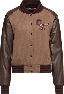 Immagine prodotto di Giacca da donna Queen Kerosin Baseball College, marrone/nero, 3XL
