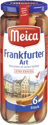 Produktbild von Meica Würstchen Frankfurter Art 6 Stück im zartem Saitling 540g