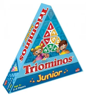 Image de Triominos junior 2 niveaux - domino triangulaire - goliath - 60681 - jeu societe enfant