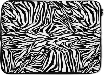 Produktbild von MuchoWow® Laptop Hülle 13 Zoll Muster - Zebra - Fell Laptoptasche - Laptophülle - Sleeve - Rundumschutz