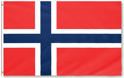 Produktbild von INQUARK 90 x 150 cm Norwegen Flagge mit zwei Metallösen