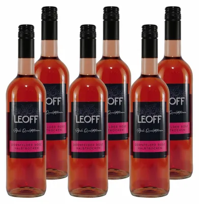 Produktbild von Leoff Dornfelder Rosé QbA -halbtrocken- (6 x 0,75L)