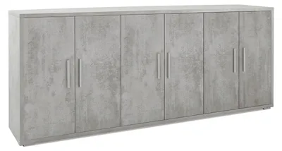 Immagine prodotto di Mobile Basso 6 Ante 203x84x41 cm Cemento