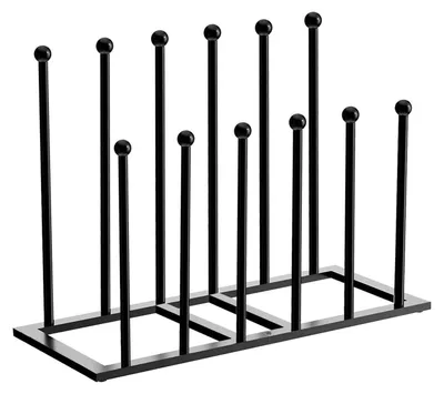 Produktbild von Metall Schuhregal für 6 Paar Stiefel, freistehend, platzsparend, für Flur & Schlafsaal