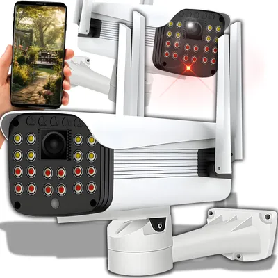 Zdjęcie produktu dla Kamera do monitoringu Zewnętrzna bezprzewodowa kamera IP WLAN Zewnętrzna kamera IP 1080P Full HD WiFi Wodoodporna Wykrywanie ruchu Retoo