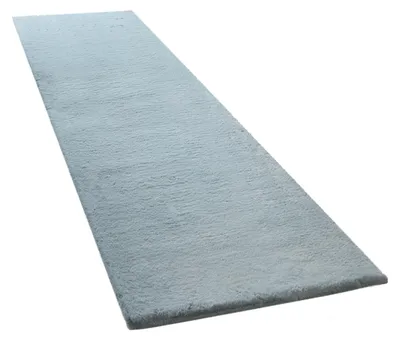 Produktbild von Hochflor Teppich Läufer Flur Schlafzimmer Shaggy Flauschig Kunstfell Einfarbig Grösse 80x300 cm