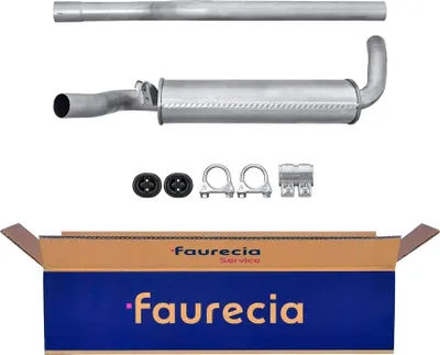 Image de Silencieux central FAURECIA Expertise aprèspour AUDI 80, entre autres