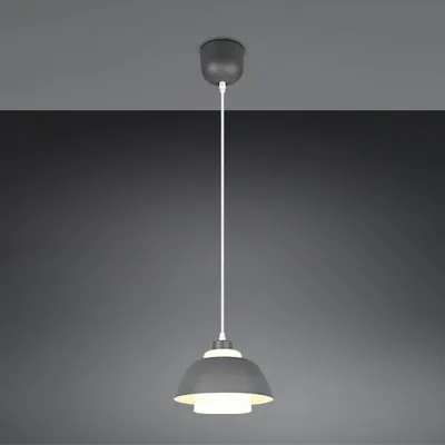 Produktbild von Reality Leuchten Pendelleuchte TILOS anthrazit DH 23x150 cm grau