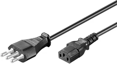 Zdjęcie produktu dla Microconnect PE100418, 1,8 m, Wtyczka zasilająca typu L, C13 panel, 250 V, 10 A