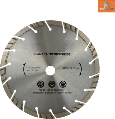 Obrázok produktu pre Diamantový rezný kotúč 230x22,2 mm na betón, slinok, tehly, dlažbu, pórobetón